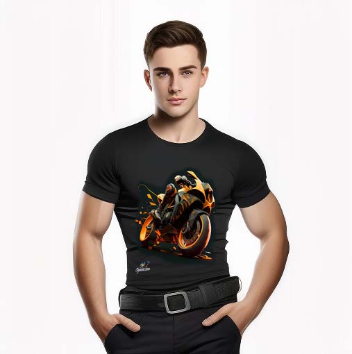 AI cool bikers design T-shirts online 2023